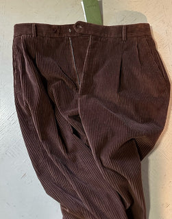 Gucci Men Corduroy Pants DK Brown 36 US ( 52 Eu ) Italy New $1650