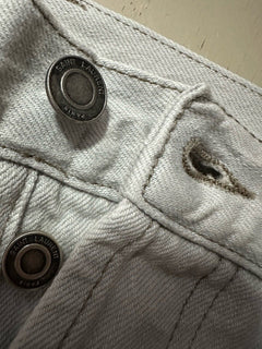 NWT $890 Saint Laurent Men High Rise Jeans Short Pants Grey/wh 33 (Measured 36 )