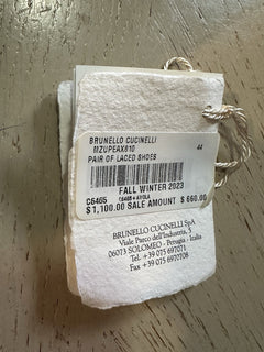 NIB $1100 Brunello Cucinelli Men’s Suede Shoes DK Gray 11 US/44 Eu