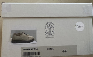 NIB $1100 Brunello Cucinelli Men’s Suede Shoes DK Gray 11 US/44 Eu