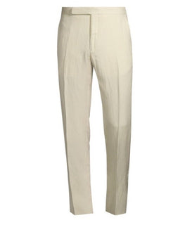 NWT $695 Ralph Lauren Purple Label Men Silk-Linen Pants LIMESTONE 40 US/56 Eu