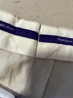 NWT $695 Ralph Lauren Purple Label Men Silk-Linen Pants LIMESTONE 40 US/56 Eu