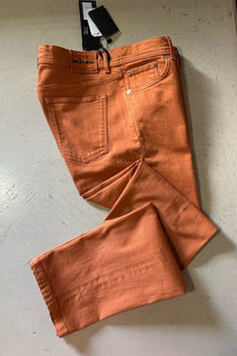 NWT $1195 Kiton Men Slim Fit Jeans Pants Rust 36 US/52 Eu Italy