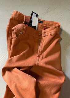 NWT $1195 Kiton Men Slim Fit Jeans Pants Rust 36 US/52 Eu Italy