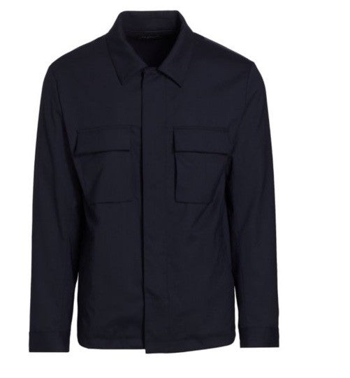 Kiton Men’s Wool-Blend Zip-Front Jacket Navy Size 46 US/56 Eu New $3495