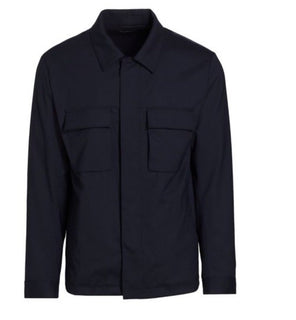Kiton Men’s Wool-Blend Zip-Front Jacket Navy Size 46 US/56 Eu New $3495