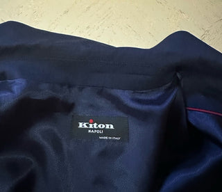 Kiton Men’s Wool-Blend Zip-Front Jacket Navy Size 46 US/56 Eu New $3495