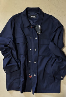 Kiton Men’s Wool-Blend Zip-Front Jacket Navy Size 46 US/56 Eu New $3495