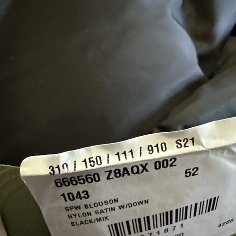 New $2900 Gucci Men’s Light Nylon Puffer Coat Jacket Black 42 US/52 Eu