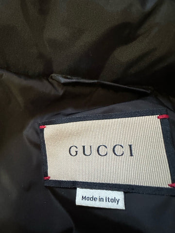 New $2900 Gucci Men’s Light Nylon Puffer Coat Jacket Black 42 US/52 Eu