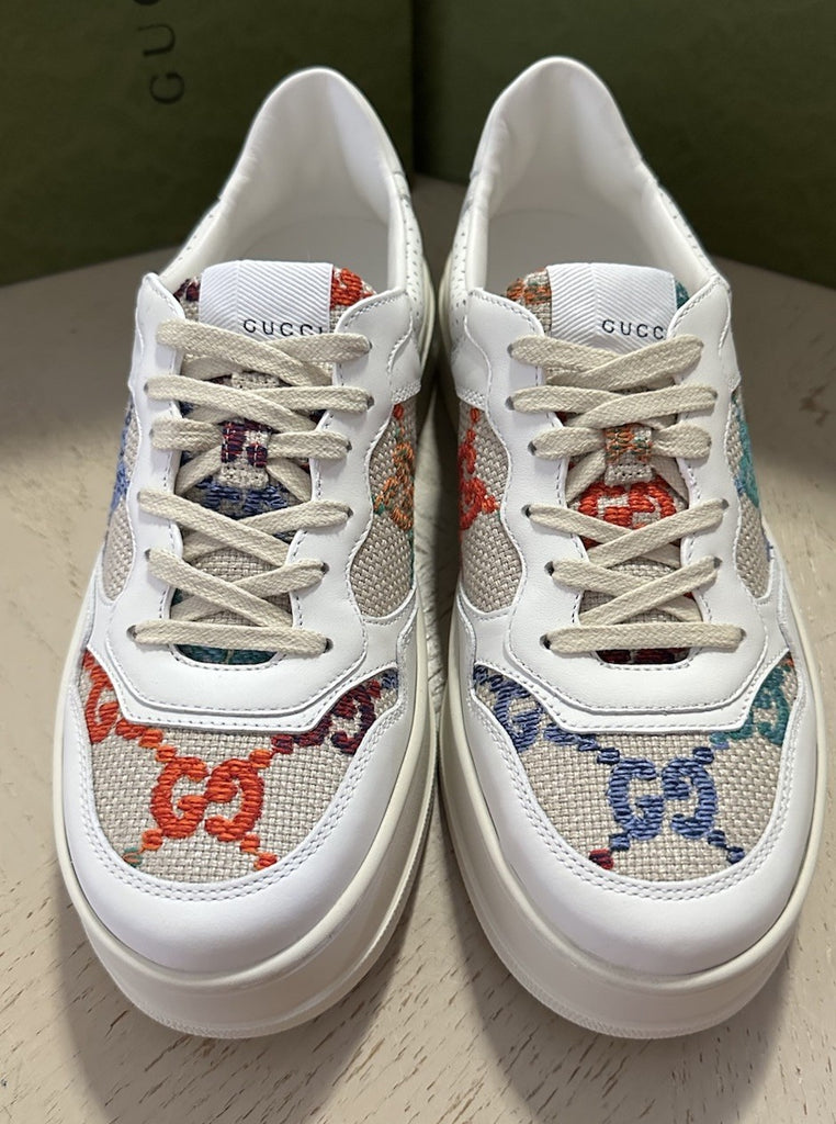 Gucci Women Sneakers White/Multi 10 US/40 Eu 670408 New