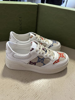 Gucci Women Sneakers White/Multi 10 US/40 Eu 670408 New