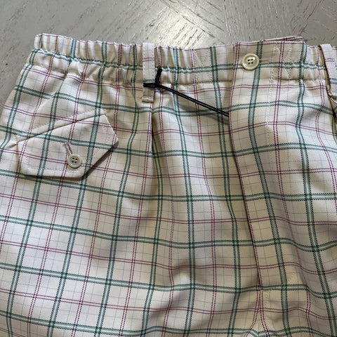 Gucci Mens Drawstring Short Pants Milk/Green Size 34 US/50 Eu New Italy