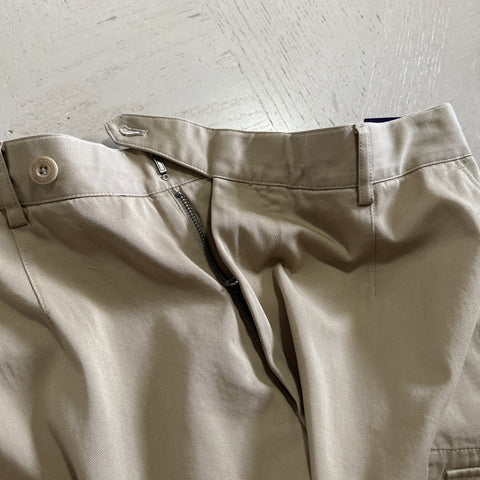 Ralph Lauren Purple Label Men Weston Cotton Cargo Short Tan 36 US/52 Eu New