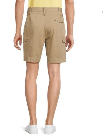 Ralph Lauren Purple Label Men Weston Cotton Cargo Short Tan 36 US/52 Eu New