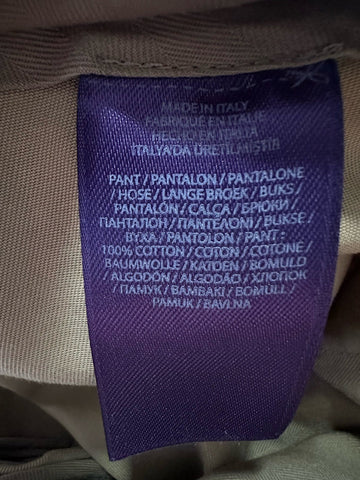 Ralph Lauren Purple Label Men Weston Cotton Cargo Short Tan 38 US/54 Eu New