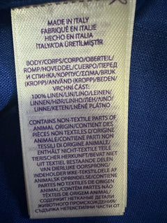 Ralph Lauren Purple Label Men Serengeti Linen Button-Front Shirt Blue M New