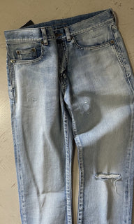 NWT $860 Saint Laurent Men skinny-fit jeans denim 30 US ( Measured 32 )