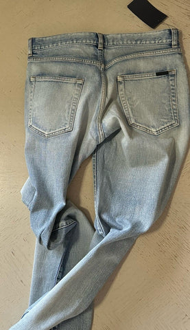 NWT $860 Saint Laurent Men skinny-fit jeans denim 30 US ( Measured 32 )
