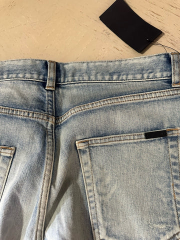 NWT $860 Saint Laurent Men skinny-fit jeans denim 30 US ( Measured 32 )
