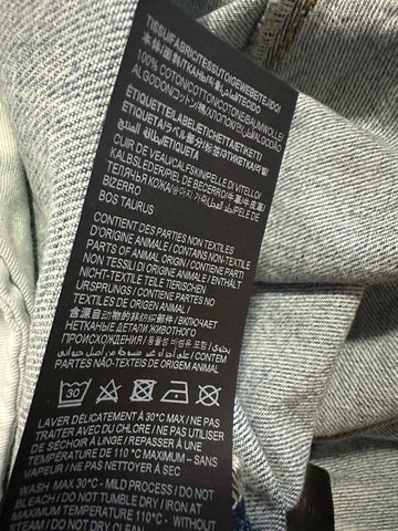 NWT $799 Saint Laurent Men High Rise Jeans Short Pants Blue 36 ( Measured 38 )