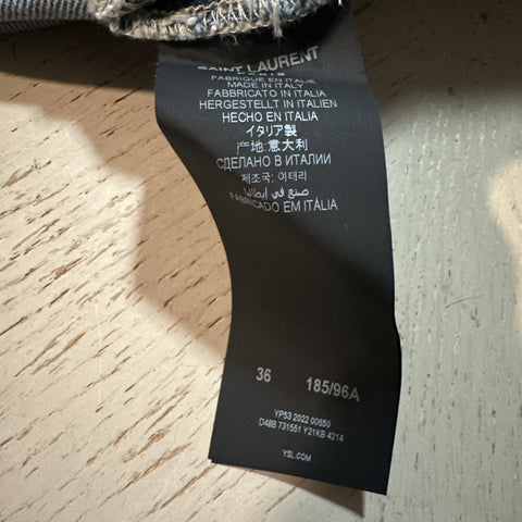 NWT $799 Saint Laurent Men High Rise Jeans Short Pants Blue 36 ( Measured 38 )