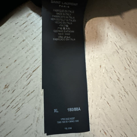 Saint Laurent Men Velvet Drawstring Jogging Sweatpants Pants Black XL NWT $1190