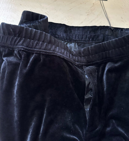 Saint Laurent Men Velvet Drawstring Jogging Sweatpants Pants Black XL NWT $1190
