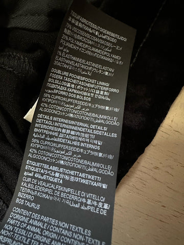 Saint Laurent Men Velvet Drawstring Jogging Sweatpants Pants Black L NWT $1190