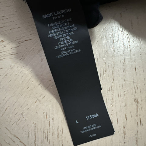 Saint Laurent Men Velvet Drawstring Jogging Sweatpants Pants Black L NWT $1190