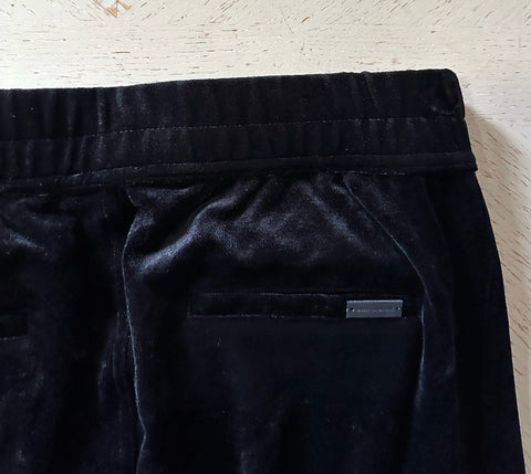 Saint Laurent Men Velvet Drawstring Jogging Sweatpants Pants Black L NWT $1190