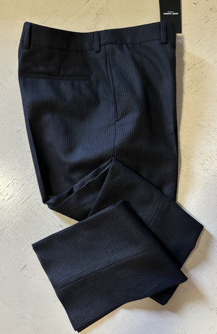 NWT $4770 Saint Laurent Men Wool Suit Black Size 40 US/50 Eu Italy