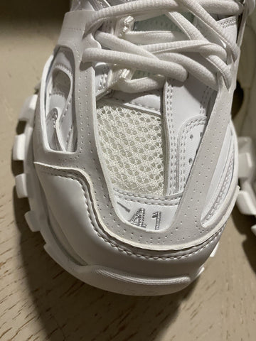 NIB $950 Balenciaga Women Track Lace-Up Mule Sneakers White 11 US/41 Eu
