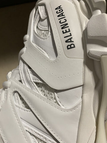 NIB $950 Balenciaga Women Track Lace-Up Mule Sneakers White 11 US/41 Eu