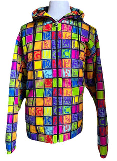 NWT $3300 Gucci Men Oversized Track Jacket Black/Multi 40 US/50 Eu ( XXL Reg. )