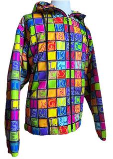 NWT $3300 Gucci Men Oversized Track Jacket Black/Multi 40 US/50 Eu ( XXL Reg. )