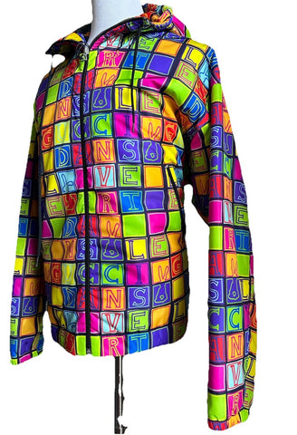 NWT $3300 Gucci Men Oversized Track Jacket Black/Multi 40 US/50 Eu ( XXL Reg. )