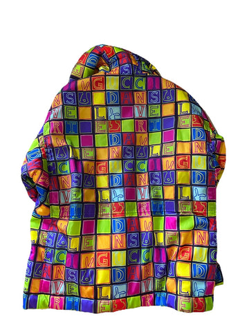 NWT $3300 Gucci Men Oversized Track Jacket Black/Multi 40 US/50 Eu ( XXL Reg. )