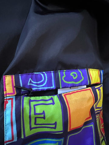 NWT $3300 Gucci Men Oversized Track Jacket Black/Multi 40 US/50 Eu ( XXL Reg. )