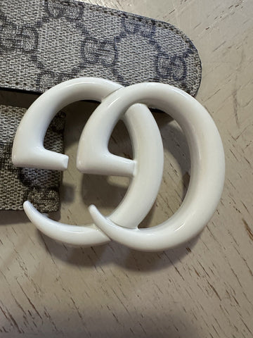 Gucci Women Leather GG Belt Brown/Beige Size 110/44 NWT 400593