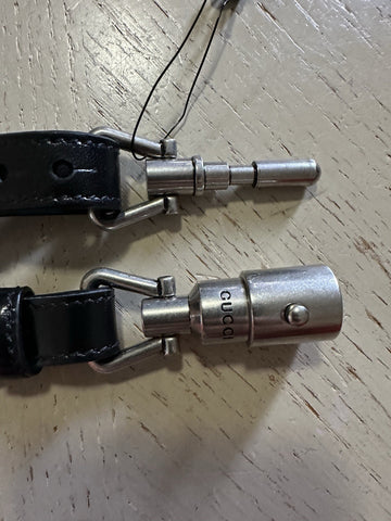 New $970 Gucci Mens Leather Boarded Duana Lux Belt Black 110/44 Italy