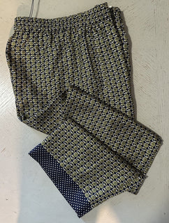 Gucci Men Drawstring Dress Pants Navy/Multi 32 US/48 Eu New $1650