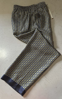 Gucci Men Drawstring Dress Pants Navy/Multi 32 US/48 Eu New $1650