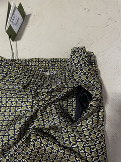 Gucci Men Drawstring Dress Pants Navy/Multi 32 US/48 Eu New $1650