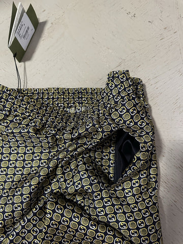 Gucci Men Drawstring Dress Pants Navy/Multi 32 US/48 Eu New $1650