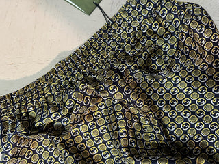 Gucci Men Drawstring Dress Pants Navy/Multi 32 US/48 Eu New $1650