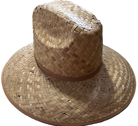 NWT $850 Cucci Men Fedora Straw Michele Treccia Hat Natural/Beige Size M Italy