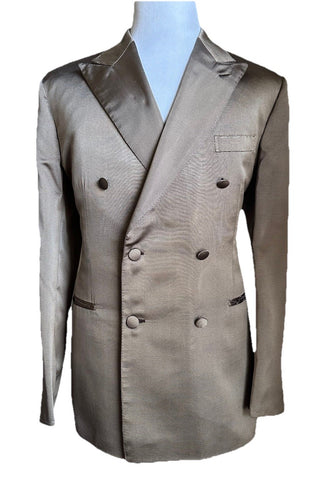 NWT $5700 Brioni Tuxedo 75th Anniversary Tuxedo Jacket Blazer Silver 44R/54R