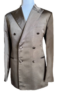 NWT $5700 Brioni Tuxedo 75th Anniversary Tuxedo Jacket Blazer Beige 44R/54R