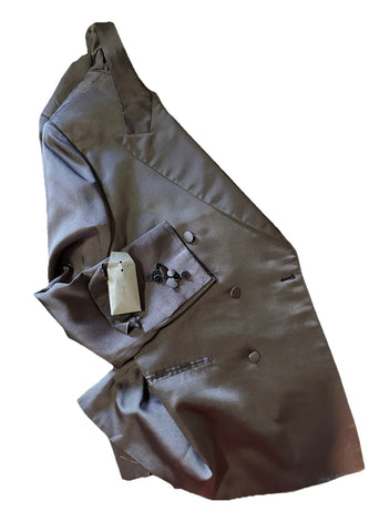 NWT $5700 Brioni Tuxedo 75th Anniversary Tuxedo Jacket Blazer Silver 44R/54R